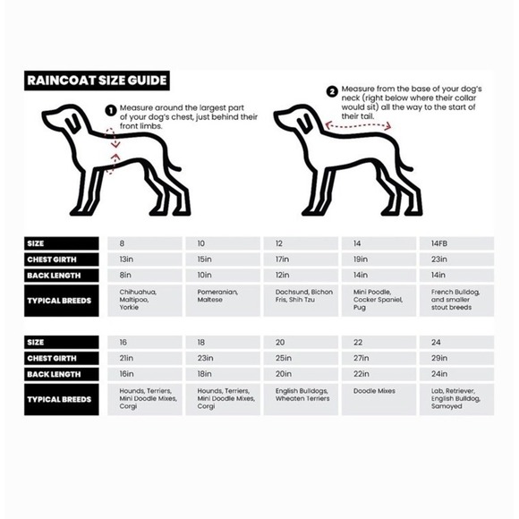 RIFRUF Pink/White Stormhunter Dog Raincoat, Sakura, 8 (XS) - Picture 6 of 9